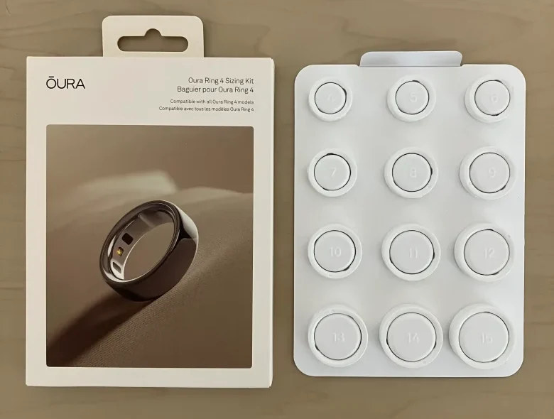 Oura Ring 4サイジングキットの中身