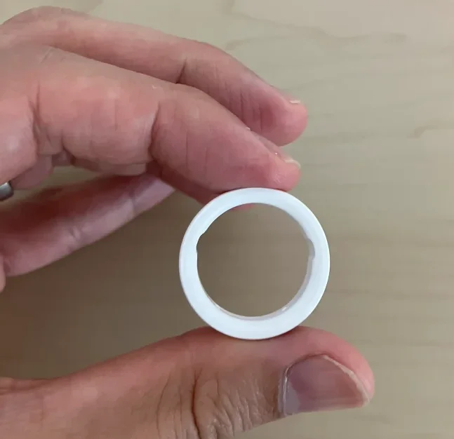 Oura Ring 4サイジングキットのサイズ10(USモデル)の内側