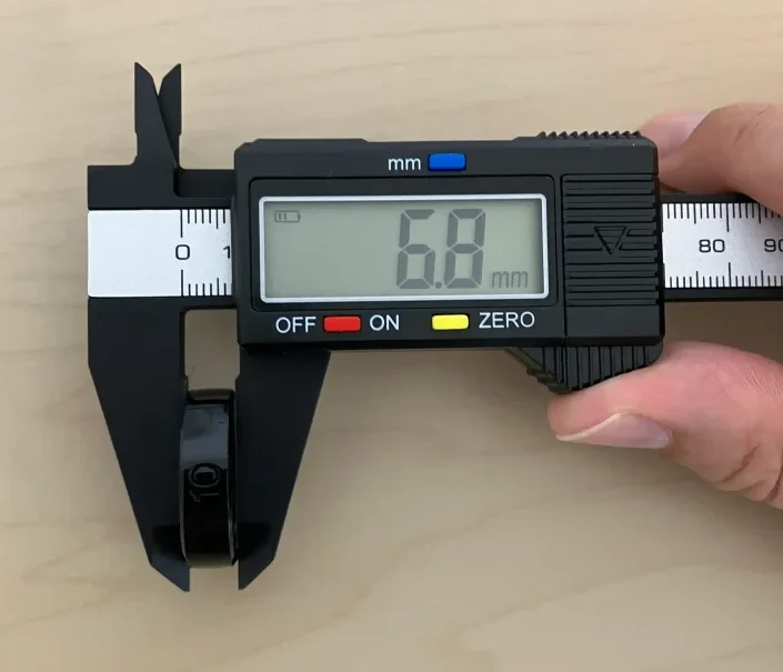 RinnConnサイジングキットのサイズ10(USモデル)の厚み寸法